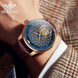 OUPINKE 8002 Watch Man Hollow Deep Waterproof Tourbillon Mechanical Watch For Men Synthetic Sapphire <b>Mirror</b> Fashion Hand <b>Clock</b> - Product Image 2