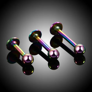 G23 16G Titanium Extern Schroefdraad Barbell Labret Studs Ring Monroe Oor Kraakbeen Tragus Helix <span class=keywords><strong>Piercing</strong></span> Sieraden Voor Mannen Vrouwen - Product Image 4
