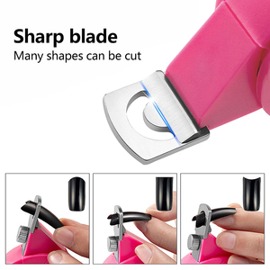 Ciseaux de manucure professionnels pour ongles en acrylique, coupe-ongles en U triple coupe avec cadran, outils de coupe pour faux ongles - Product Image 2
