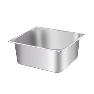 Équipement de cuisine commerciale SUS 201/304 bol de nourriture en acier inoxydable épaissi pour les accessoires de plan de travail de comptoir de Service alimentaire - Product Image 1