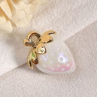 Nouveaux pendentifs fraises transparents bicolores DIY mignons - Bijoux faits à la main, boucles d'oreilles, breloques pour coques de téléphone, accessoires de porte-clés (Acrylique)