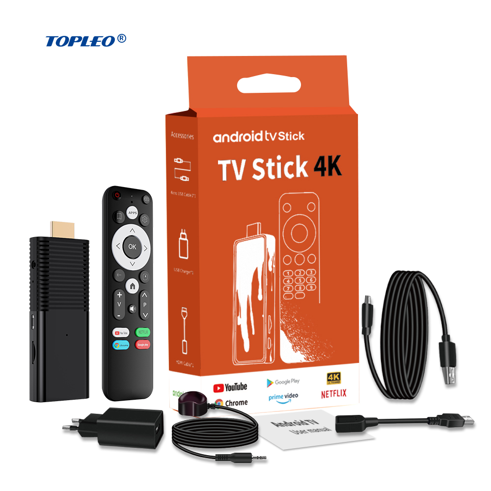 Topleo 2,4G WIFI палка usb smart tv android 8,1 4k hd fire alexa voice android tv stick