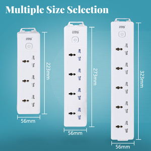 รางปลั๊กไฟวินนิ่งสตาร์ 6 ช่อง 230V ปลั๊กต่อพ่วงมาตรฐานยุโรปและอังกฤษ สำหรับใช้ในครัวเรือน - Product Image 4
