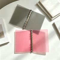 Reliure à anneaux personnalisée en plastique PP transparente pour carnet de notes
