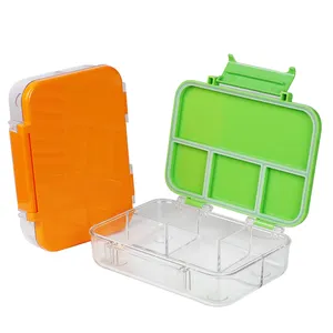 Airtight Meal Prep Tritan Leak-Proof On-the-Go bento box food storage style rectangular lunchbox for school office with dividers