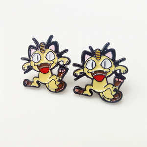 Cổ Dễ Thương <span class=keywords><strong>Totoro</strong></span> Mini Bông Tai Tùy Chỉnh Mèo Phim Hoạt Hình Phim Mềm Men Bông Tai Cho Các Cô Gái - Product Image 1