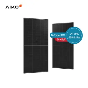 Aiko Tier 1 595W 600W 605W 610W 615W bảng điều khiển năng lượng mặt trời