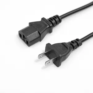 Japanischer Adapter IEC C13 Stecker Netz kabel Steckdose 1,2 m Verlängerung kabel mit 3-poliger Buchse für Computermonitor-Verbindungs kabel