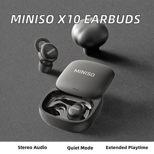 Auriculares Intrauditivos Hi-Fi <span class=keywords><strong>Miniso</strong></span> X10 para Dormir, 5.4 HD Estéreo, Traducción Inteligente por IA, Inalámbricos, Control Táctil 5.3, Batería LED, ANC - Product Image 2