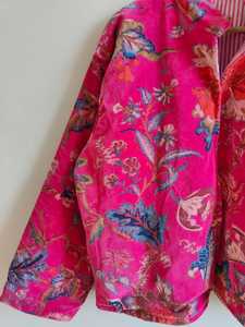 Chaqueta Bomber Clásica de Terciopelo Reversible con Estampado de Jungla Marrón, Ecológica, Transpirable, con Relleno 100% Algodón - Product Image 3