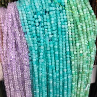 Perles de diopside naturel taillées en coussin, 3 mm, calibrées, pour la fabrication de bijoux