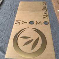 Lettres Solides en Acier Inoxydable Doré Titane Brossé sur Mesure pour Marques de Luxe et Décoration, Enseignes Personnalisées à Logo sur Commande Répétée