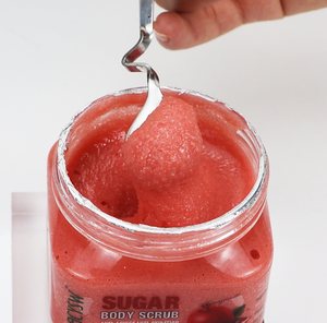 Exfoliante Corporal de Marca Privada, Cuidado de la Piel, Orgánico, con Manteca de Karité y Fresa, Hidratante, Exfoliante <span class=keywords><strong>Natural</strong></span> de Azúcar, Blanqueador - Product Image 2