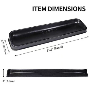 Passen Boîte à balles de golf grande capacité en cuir PU durable, style sportif, noire - Product Image 5