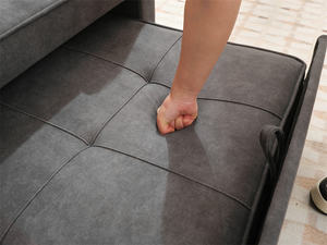 Ghế sofa giường gấp gọn đa năng, chất liệu vải lanh, có thể kéo ra thành giường đơn, dành cho căn hộ. - Product Image 6