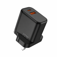 Cantell UK PD 20W Cargador Rápido con Enchufe y Cable de Carga Tipo C, Adaptador de Corriente y Cable para iPhone 17 16 15 14 13
