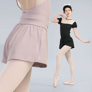 Shorts de <span class=keywords><strong>danse</strong></span> respirants et confortables pour femmes et adolescentes, pantalons de sport actifs à taille plissée, pantalons de yoga, shorts de <span class=keywords><strong>danse</strong></span> - Product Image 2