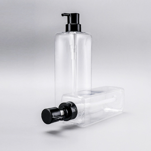 300 500 750Ml Sang Trọng Rỗng Dầu Gội Đầu Và Điều Hòa Chai Rỗng Hình Vuông Pet Nhựa Cơ Thể Rửa Chai Với Bơm - Product Image 3