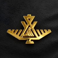 Épinglette en métal doré personnalisée, poli miroir, design 3D en relief, avec votre logo, badge, épinglette métallique de collection Anime pour cadeau souvenir