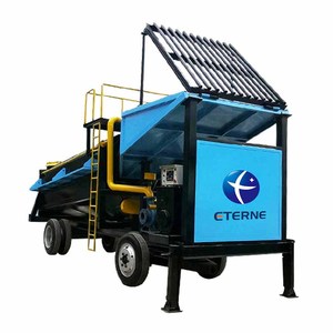 High Recovery Mobile Gold Trommel Processing Plant Alluvial <b>Mining</b> <b>Machine</b> Gold Trommel Processing Plant - Product Image 1