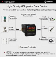 MCR480: Controlador PID Digital LED de 48x48 mm Controlador de Procesos con Entrada de Temperatura/Presión/Nivel PT100, Relé SSR//Salida 4-20mA/24V