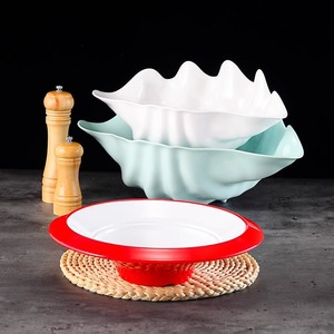 Tazón de melamina A5, imitación porcelana, tazón grande de plástico para hoteles, restaurantes, restaurantes de pescado con repollo fermentado, tazón grande para - Product Image 2