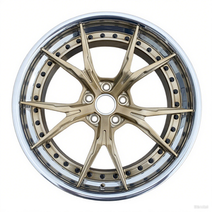 SY-3020 Cerchi in Lega Forgiata Personalizzati a 2 Pezzi con Raggi a Y, Finitura Bronzo Spazzolato, 5x112 5x120 5x114.3 per <span class=keywords><strong>Auto</strong></span> da Corsa e Passeggeri - Product Image 2