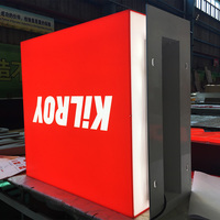 Boîte à lumière LED autoportante, étanche et anti-poussière, présentoir publicitaire lumineux pour restaurant et drive-in, couleur personnalisable