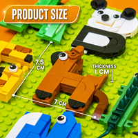 Juego de Bloques de Construcción del Alfabeto Animal de la A a la Z, 1151 Piezas, Juguetes Educativos de Letras para Niños, Bloques de Animales Creativos STEM para Niños