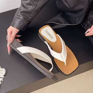 Sandalias de Verano Estilo Playa, Moda Americana, Multifuncionales, con Suela Gruesa Acolchada y Punta Abierta para Mujer, Hechas con Materiales Cómodos - Product Image 6