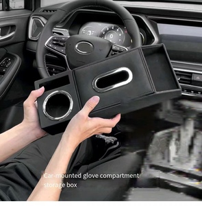 Auto-Leder Multifunktionaler Rücksitz-Organizer Faltbare Tragbare Aufbewahrungsbox für Fahrzeug-Innenausstattung - Product Image 6