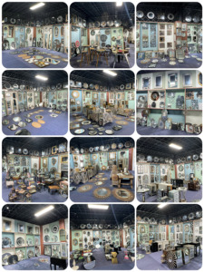 51*72Cm Chất Lượng Cao Không Thường Xuyên Trang Trí Gương Lớn Vàng Khung Phòng Tắm Tường Gương Với Móc An Toàn - Product Image 6