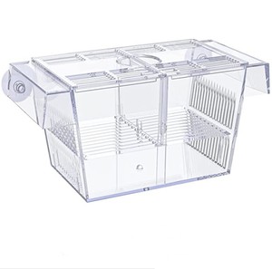 Acryl Broedtank Aquarium Kweekbak Isolatiebox Babyvissen Garnalen <span class=keywords><strong>Betta</strong></span> Met Zuignappen Plastic - Product Image 1
