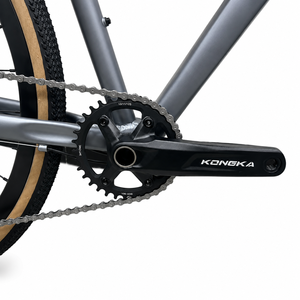 Vélo de ville/<span class=keywords><strong>gravel</strong></span> 700C <span class=keywords><strong>pour</strong></span> hommes et femmes, idéal <span class=keywords><strong>pour</strong></span> les trajets quotidiens et les voyages, cadre en aluminium, fourche rigide, freins à disque hydrauliques, 9 vitesses, guidon plat - Product Image 4