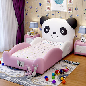 <span class=keywords><strong>Lit</strong></span> pour enfant <span class=keywords><strong>garçon</strong></span> fille, mobilier de chambre d'enfant, lits pour enfants modernes de haute qualité, bleu et rose, <span class=keywords><strong>lit</strong></span> en cuir pour enfant dessin animé simple - Product Image 1
