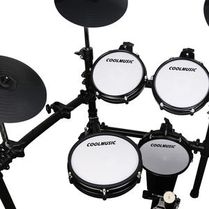 Batería Electrónica COOLMUSIC DD8 de 5 Piezas, Tambor de 12 Pulgadas, Totalmente de Malla, Construcción de Acero Inoxidable, Conectividad MIDI USB - Product Image 2