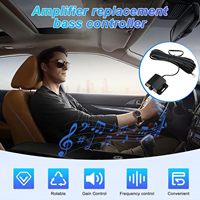 Bouton de contrôle universel des basses, bouton de volume des basses avec câble d'extension pour amplificateur de voiture, bouton de basses pour amplificateur de voiture 4 broches