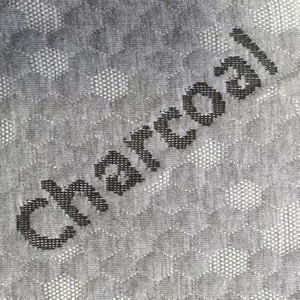 قماش مرتبة منسوج بنقشة جاكار ناعمة بلون الفحم 100% بوليستر 200 جرام/متر مربع بالجملة - Product Image 5
