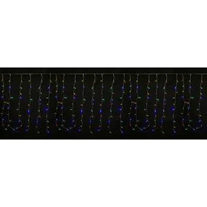 240 MULTICOLOR LED <b>CHRISTMAS</b> <b>CURTAIN</b> with TRANSFORMER 4X1MT 2-Year Warranty - Product Image 1