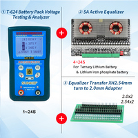 SUNKKO T624 testeur de batterie au lithium, détection de maintenance, pression différentielle de batterie, analyseur de détection intelligent 24s