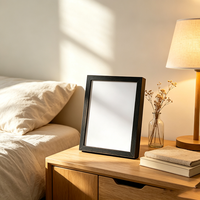 Cadre photo rectangulaire en résine minimaliste moderne avec cadre en L intégré, décoration murale DIY pour œuvres d'art