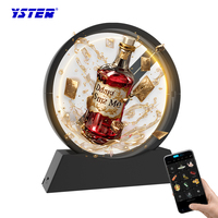 Mini Ventilador Holográfico 3D de 15 cm, Proyector Holográfico de Alta Resolución Ultra Claro para Publicidad, Señalización Digital, Cartelera