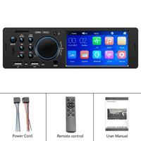 TOPSOURCE Lecteur DVD de voiture à écran tactile 4.1 "1 Din 7805C AUX USB TF FM BT Autoradio Lecteur MP3 stéréo automatique