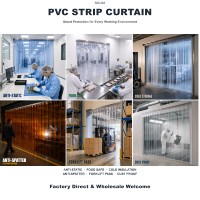 Rideau en PVC transparent flexible pour entrepôt, quai de chargement, entrée d'usine