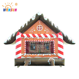 Castillo hinchable de Navidad Casa de pan de jengibre inflable Castillo Trampolín inflable - Product Image 4