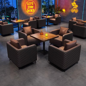 インダストリアルスタイルの業務用バー家具セット（テーブルと椅子付き）レストラン、茶屋、カフェ、喫茶店向け（広東省） - Product Image 3