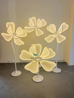 Lumière florale géante à LED pour entrée de mariage, allée, lumière décorative, support de fleurs en plomb pour route