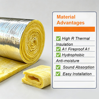 Rouleau de couverture en fibre de verre pour isolation de conduits, pour systèmes de ventilation, de climatisation et mécaniques HVAC