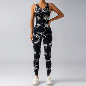 Combinaison de yoga sans couture tie-dye 2024, combinaison de sport à séchage rapide pour le yoga, le pilates et les vêtements de sport - Product Image 2