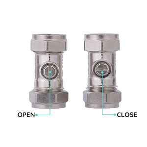 OLDEUK市場で人気の銅パイプ用15mm22mmエコノミー真ちゅう絶縁バルブ - Product Image 5